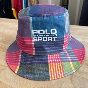 POLO SPORT RALPH LAUREN Plaid Bucket Hat Men's Size Medium
